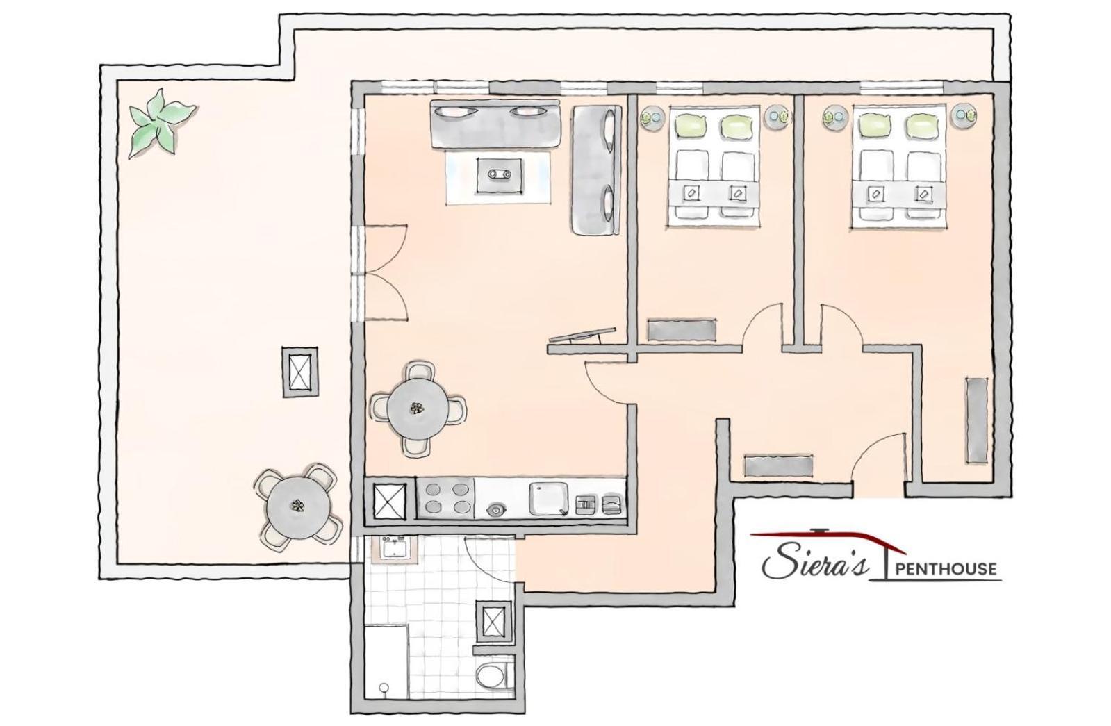 Siera'S Penthouse Apartment พริสตีนา ภายนอก รูปภาพ